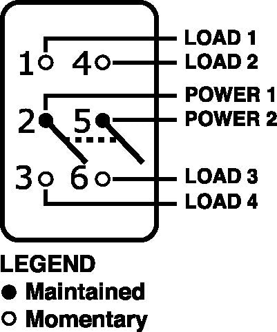 Blue SEA No Supplier Warranty Multi Purpose Switch 8222-BSS - Contura Dpdt -OFF