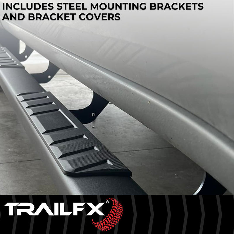 Trailfx Limited Lifetime Warranty Nerf Bar A4023B - T4 Tacoma Double Cab