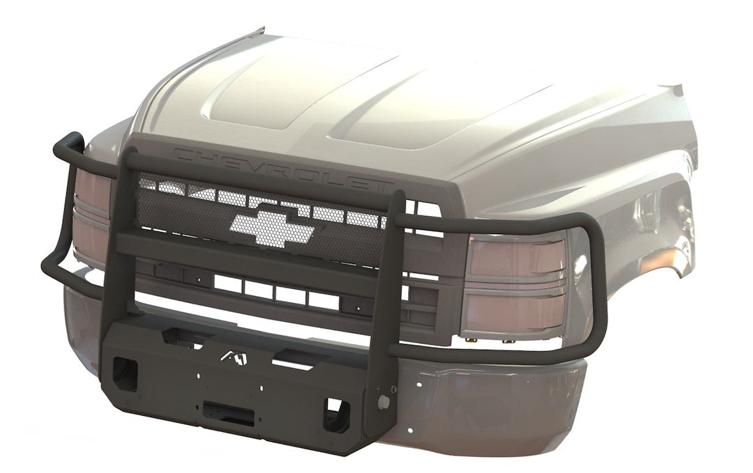 FAB Fours Limited Lifetime Warranty Winch Mount KC20-N3751-1 - 2020-2024 Chevy 4500-6500 Kodiak WI