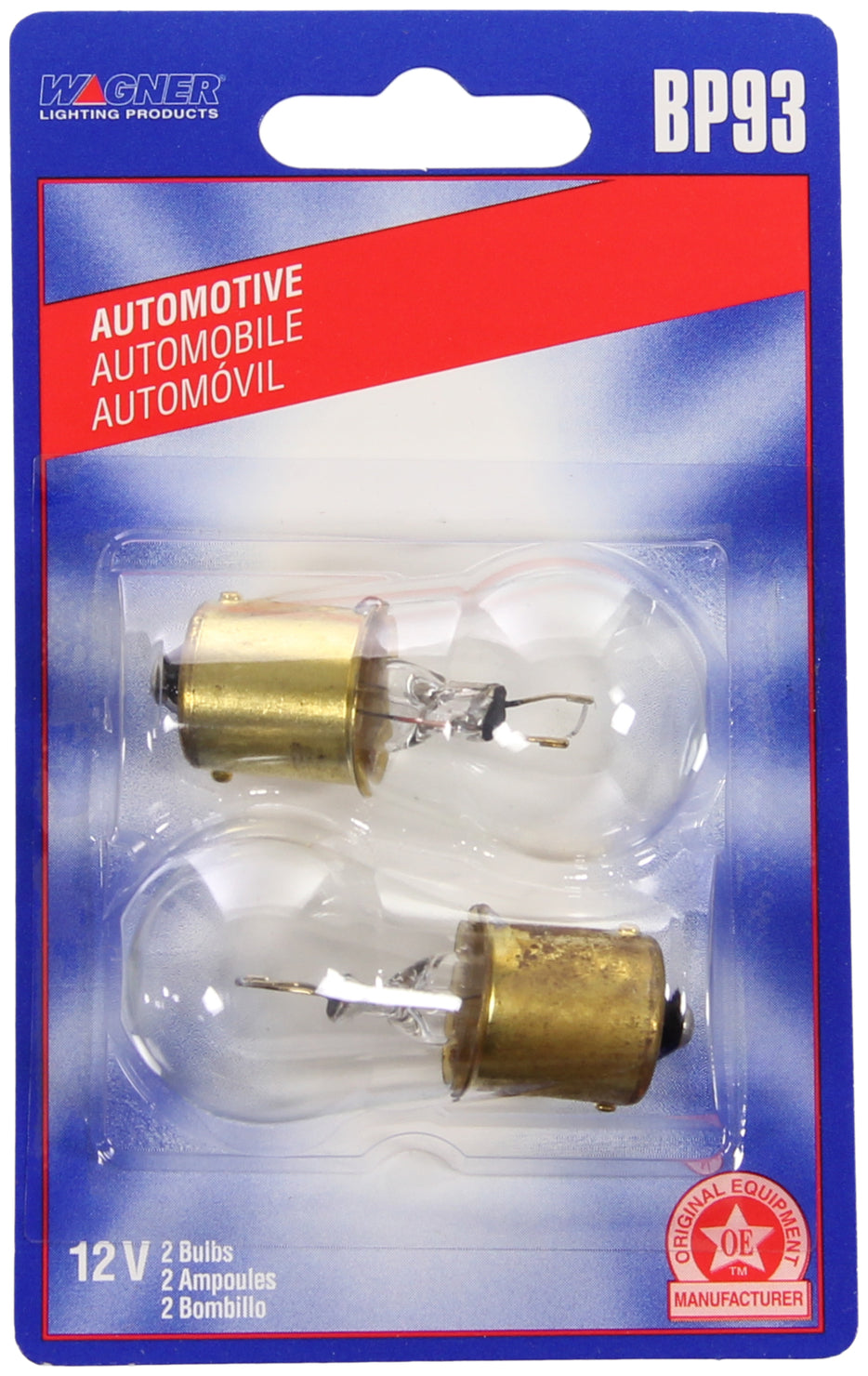 Wagner SAE Compliant Engine Compartment Light Bulb BP93 - Miniature