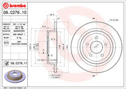 Brembo Components Not Hazardous To Health Brake Rotor 08C27611C02 - Disc