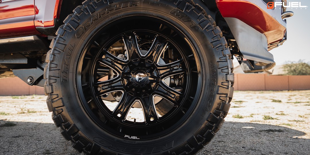 Fuel Offroad With Fuel Logo Center Cap Wheel FC853BE22906701 - Black D853 22X9 6X135 5.5 G-Black Mill 1MM