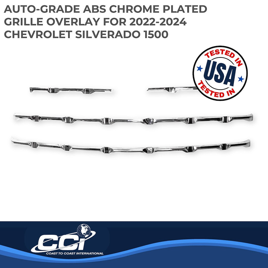 Coast2Coast Limited Lifetime Warranty Grille Insert GI188 - Chrome GI 22-25 Silverado 1500 PC