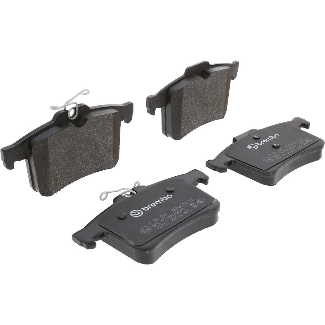 Brembo Premium Low-Met OE Equivalent Pad Brake Pad P36026 - Disc Set