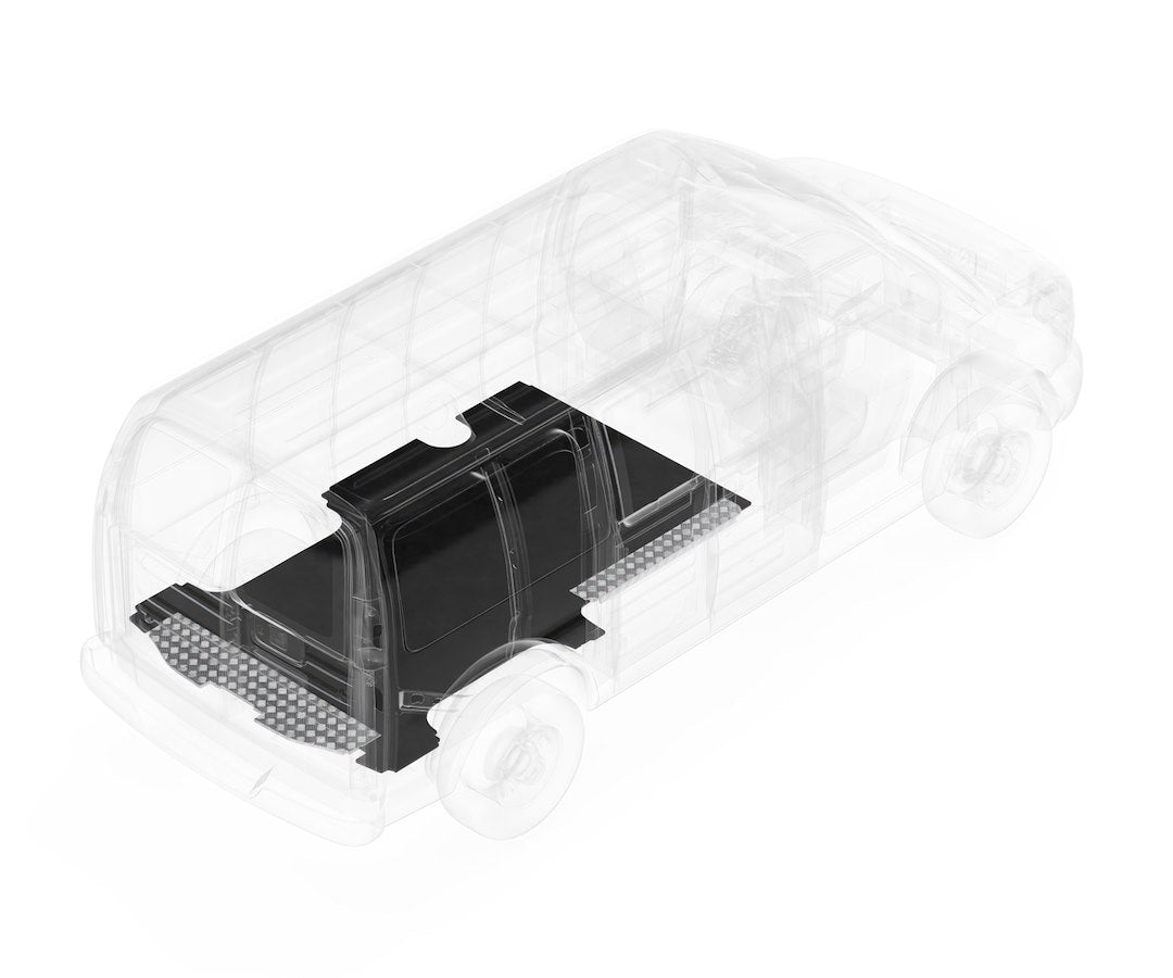Legend Fleet Decreases Road Noise Cargo Area Liner 312-135-6441 - Stabiligrip Floor GM Rwb