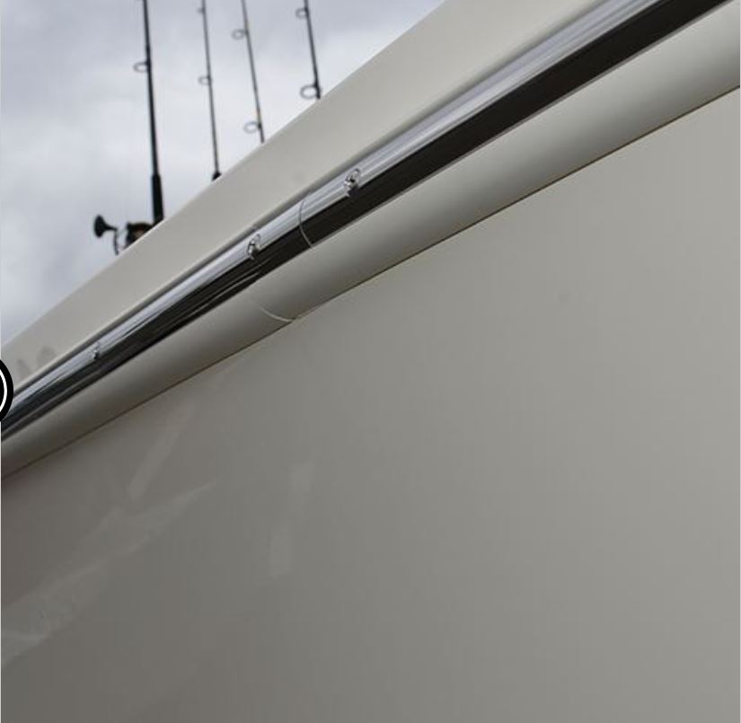Taco Metals Requires Heat For Radius Forming Boat Rub Rail V21-9659WHC20D - White Rigid Frosty 20