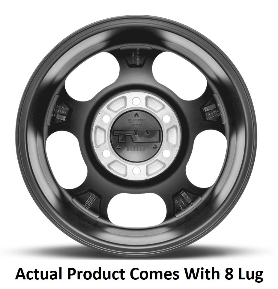 M.T. Wheel Modern Low Profile Cap Design 274567 - Black 18X9 8X6.5 MT Canyon Pro