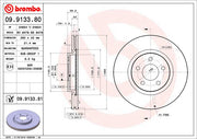 Brembo 09913381C02 Brake Rotor