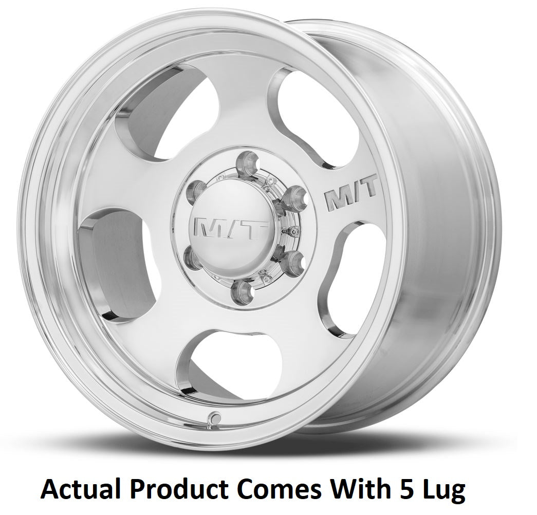 M.T. Wheel Classic Step Lip Design 276991 - 17X12 5X5 4.25 MT Canyon Polished