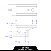 GEN-Y Hitch Built To Last Pintle Hook Hardware GH-062 - 21K Lock 2.5 Shank