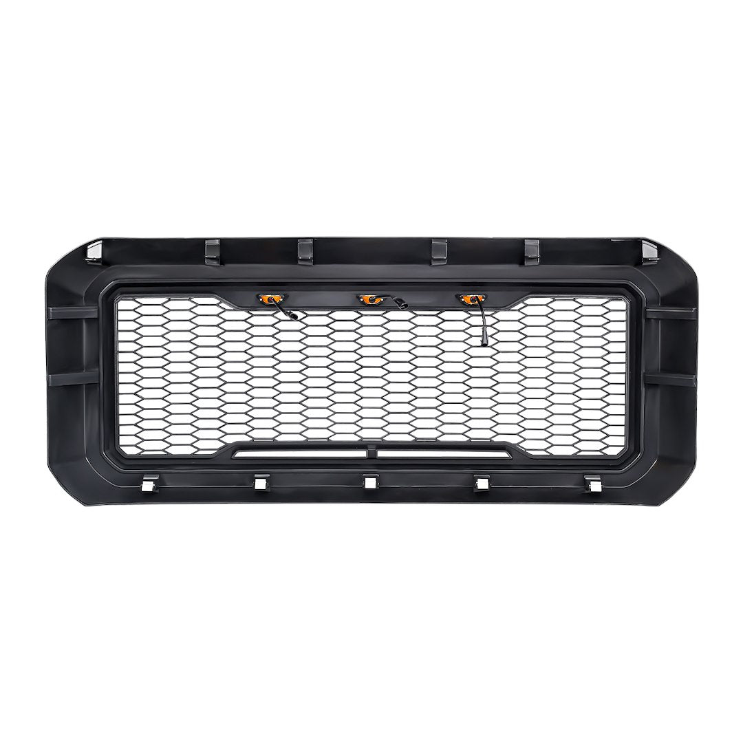 American MOD Mean Aggressive Styling Grille Amfmfa00125 - Raptor Style Mesh Amber