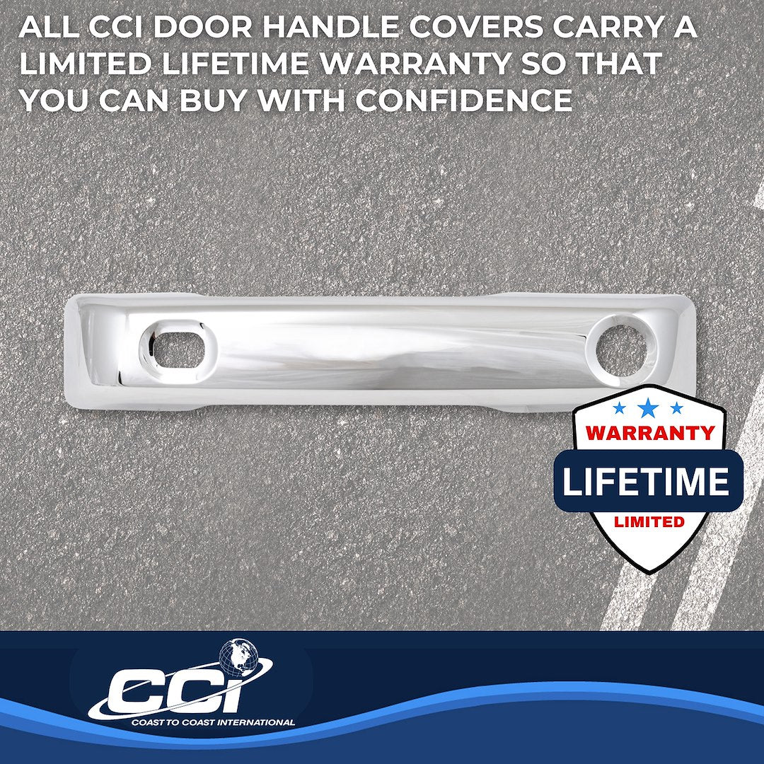 Coast2Coast Limited Lifetime Warranty Exterior Door Handle Cover Ccidh68592S - Chrome DH 21-25 F150-F350 4DR SK
