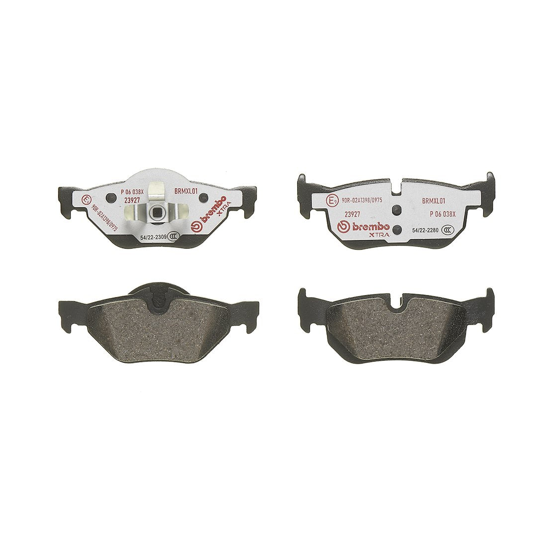 Brembo Premium Low-Met OE Equivalent Pad Brake Pad P06038X