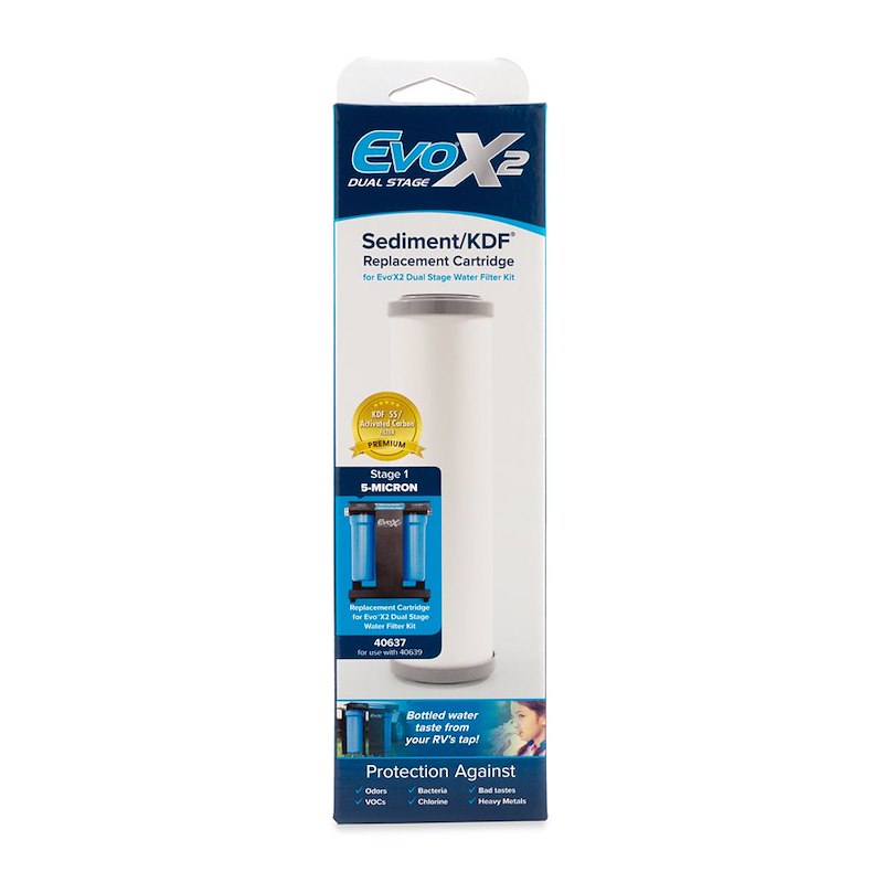 Camco Fresh Water Filter Cartridge: Camco 40637 Evo X2-Replacement Sediment Cartrid