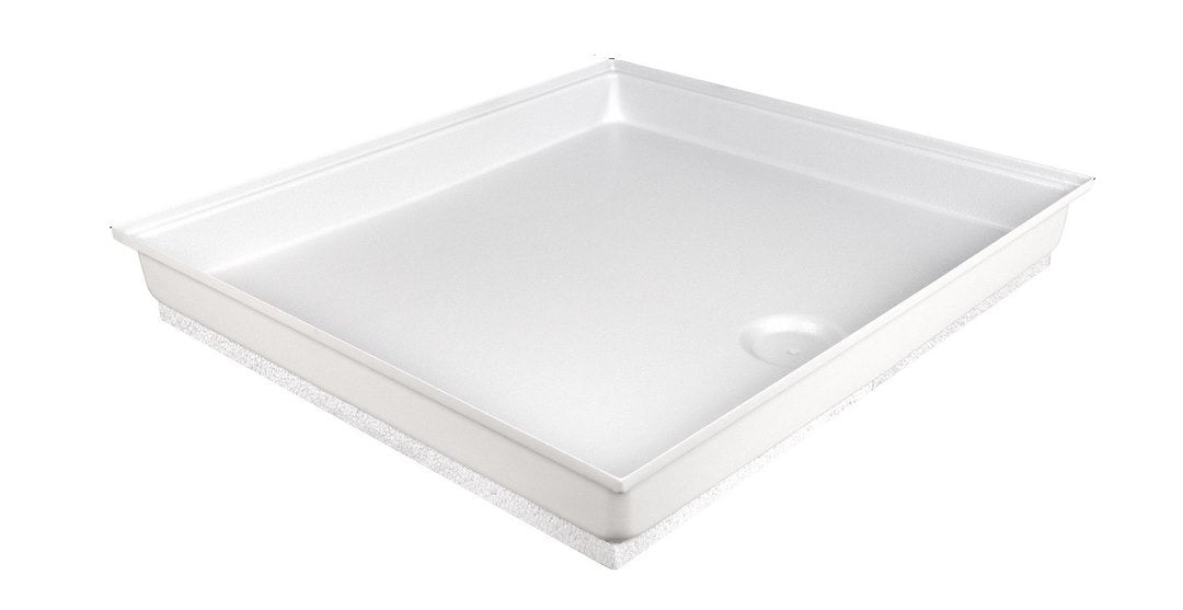 Icon Center Drain Shallow Pan Shower Pan 15962 - SP 100-PW