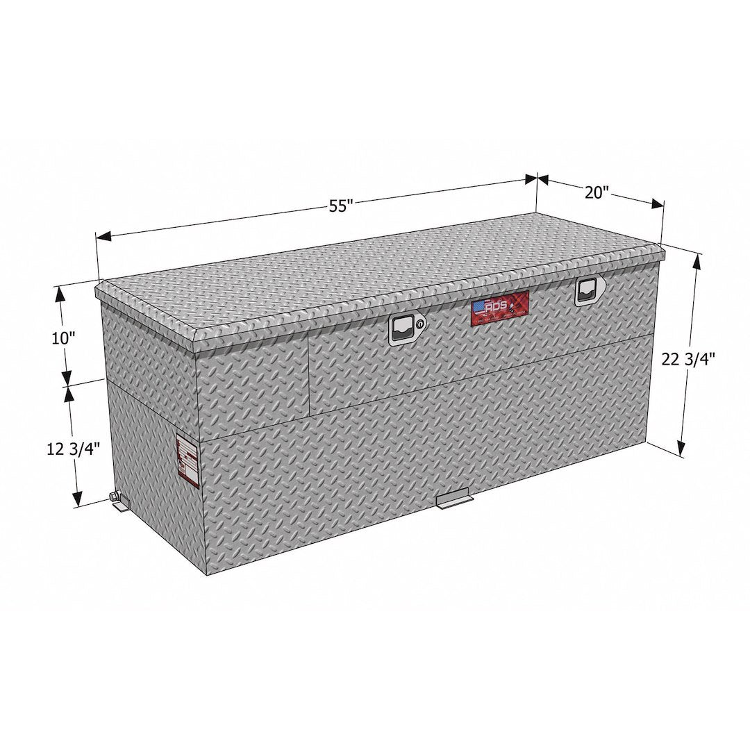RDS MFG INC Built-In Baffles Reduce Sloshing Liquid Transfer Tank 73326PC - Combo Pump 60G PC