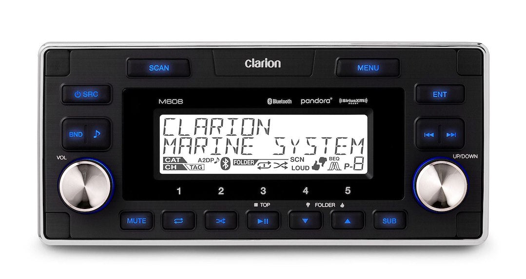Clarion Dual Auxiliary Audio RCA Inputs Radio 010-03194-00 - Digital Media Receiver