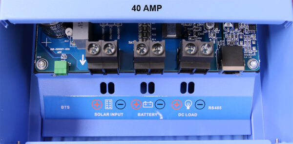 Aims Power Low Self Consumption And Stackable Battery Charger Controller SCC40Amppt - 40A Mppt Solar Charge
