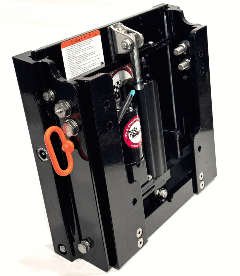 Bobs Machine No Spring Or Chains Outboard Motor Jack Plate 100-105102P-PCGBLK - Black Kick Back Jac