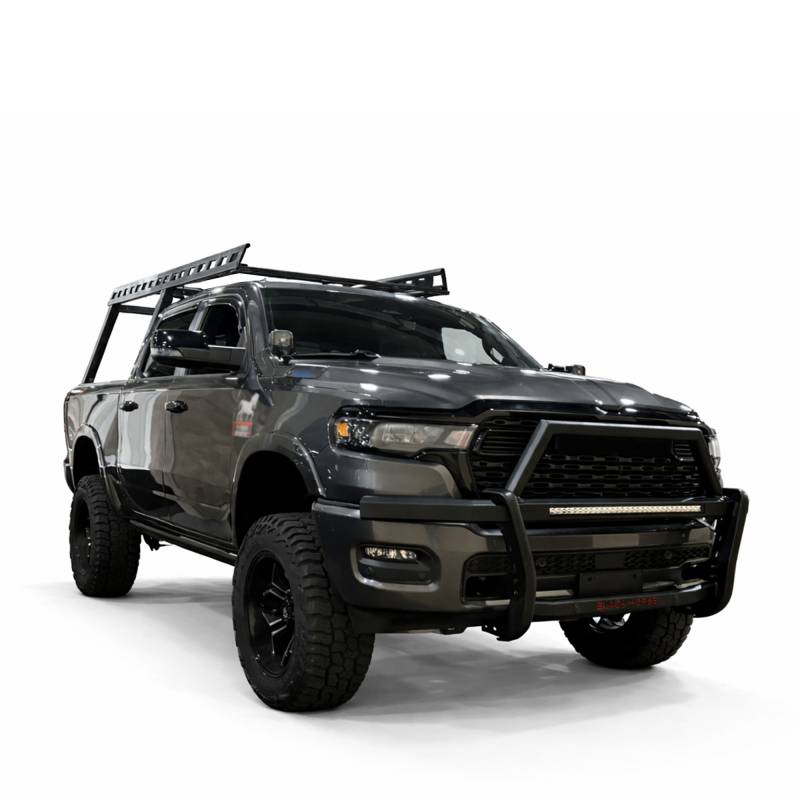 Black Horse Patented Design Grille Guard RAG1R02-K1 - Black Rambler Kit