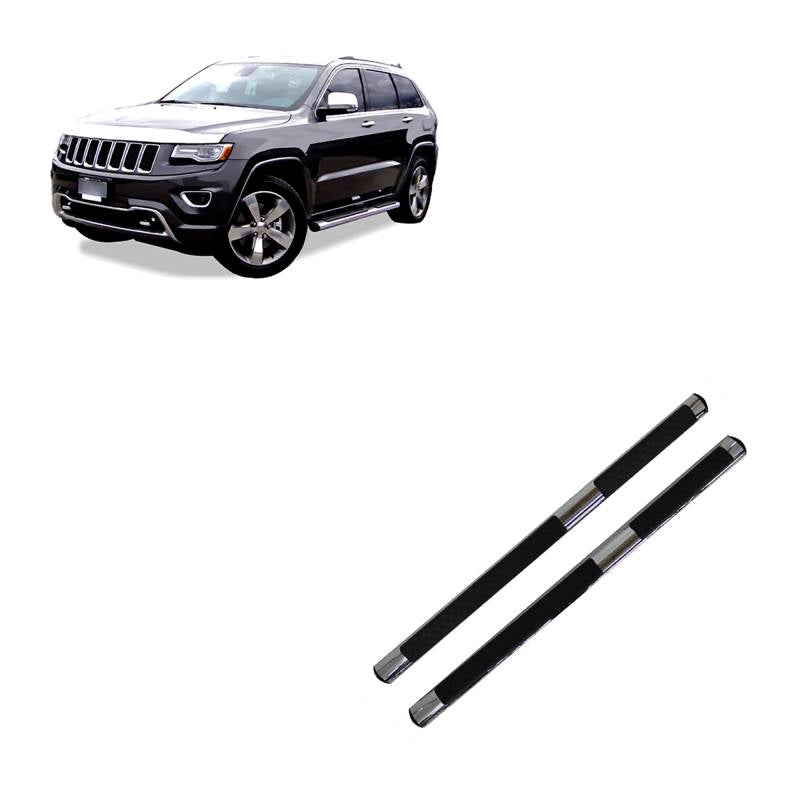 Black Horse Mirror Polish Finish Nerf Bar 9B080203Ssov - 2011-2019 Jeep Grand Cherokee Side