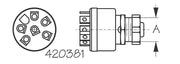 SEA DOG Made In USA Ignition Switch 420381-1 - Poly 3-POS Key Choke