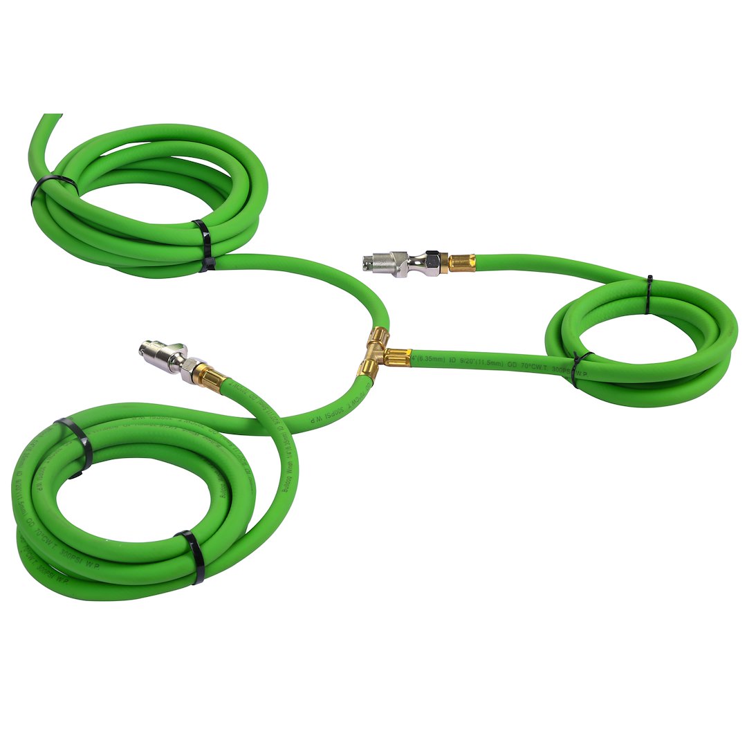 Bulldog Winc Kink Resistant Air Hoses Air Compressor Tire Inflation Tool Kit 42082 - 4-Tire Inflation Deflation System