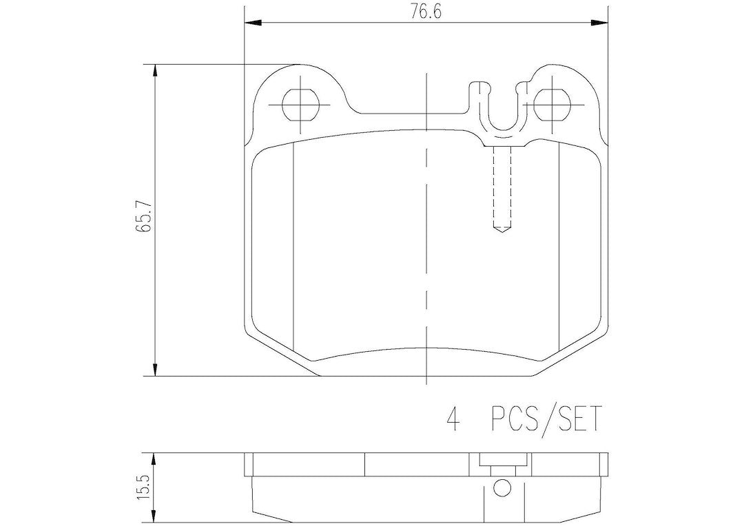 Brembo Premium Low-Met OE Equivalent Pad Brake Pad P50043N - Disc Set