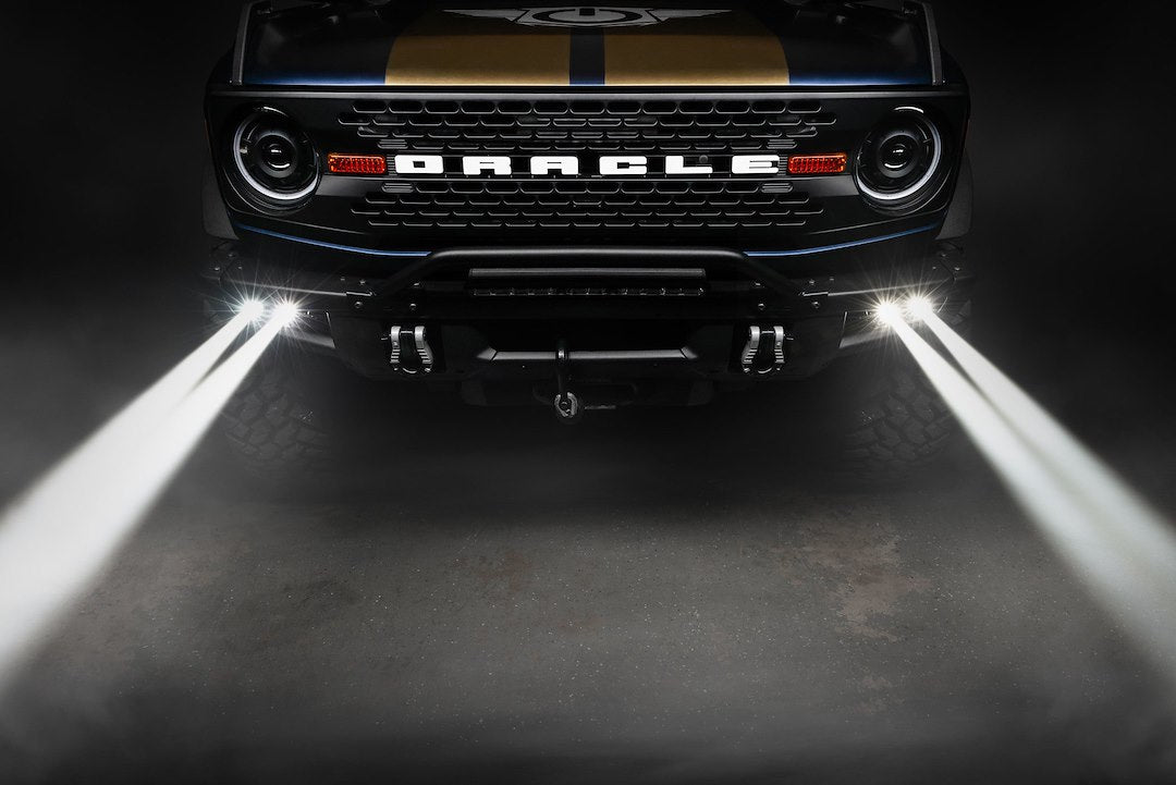 Oracle Light Mounts Easily Using Factory Hardware Driving/ Fog Light 5928-LZZ-001 - Offroad Lzr Led Fogkit Bronco 21-24