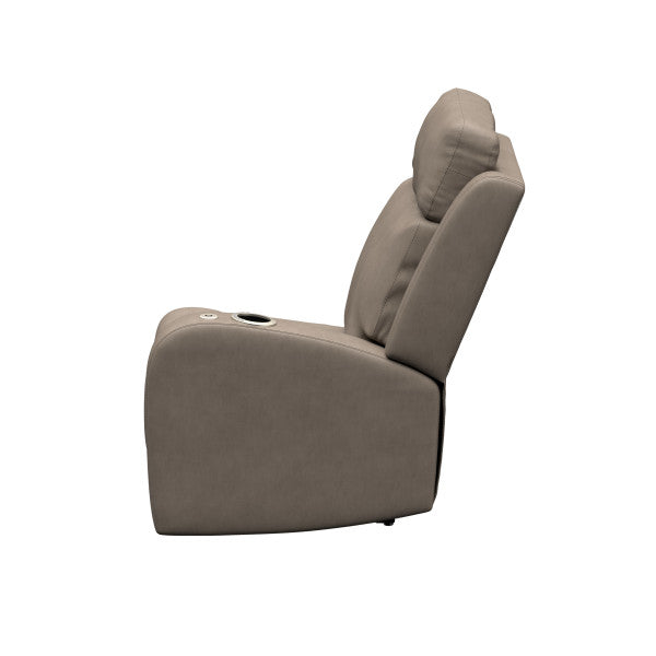 Lippert Comp Wall Hugger Design Chair 2024044197 - Seismic Driftwood LH Theater Seatin
