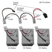 Connect Ease Tinned Marine Grade Wire Trolling Motor Wiring Kit RCE36Vpro - 36V Series Pro