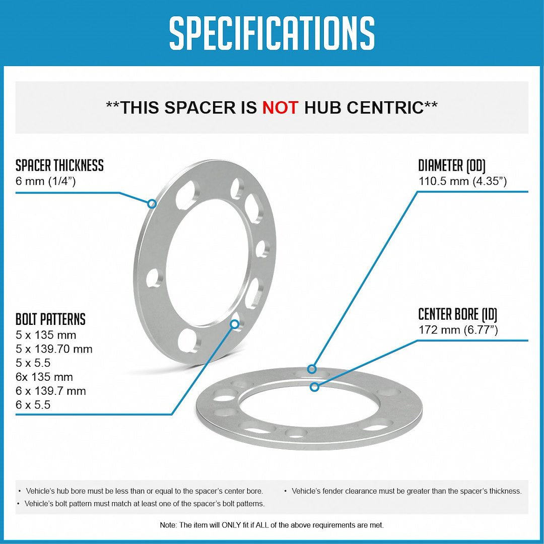 Revolution 911130-A Wheel Spacer