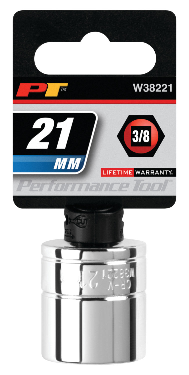 Perform Tool Recessed Edges Socket W38221 - 21MM