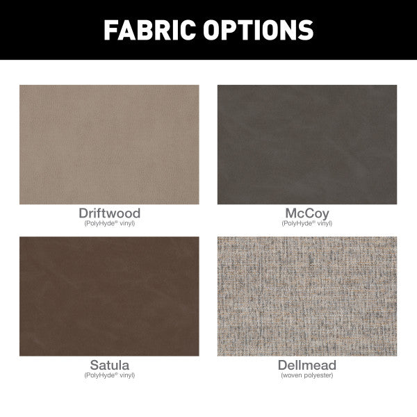Lippert Comp Easy-To-Clean PolyHyde Material Chair 2024044213 - Pushback Recliner Driftwood