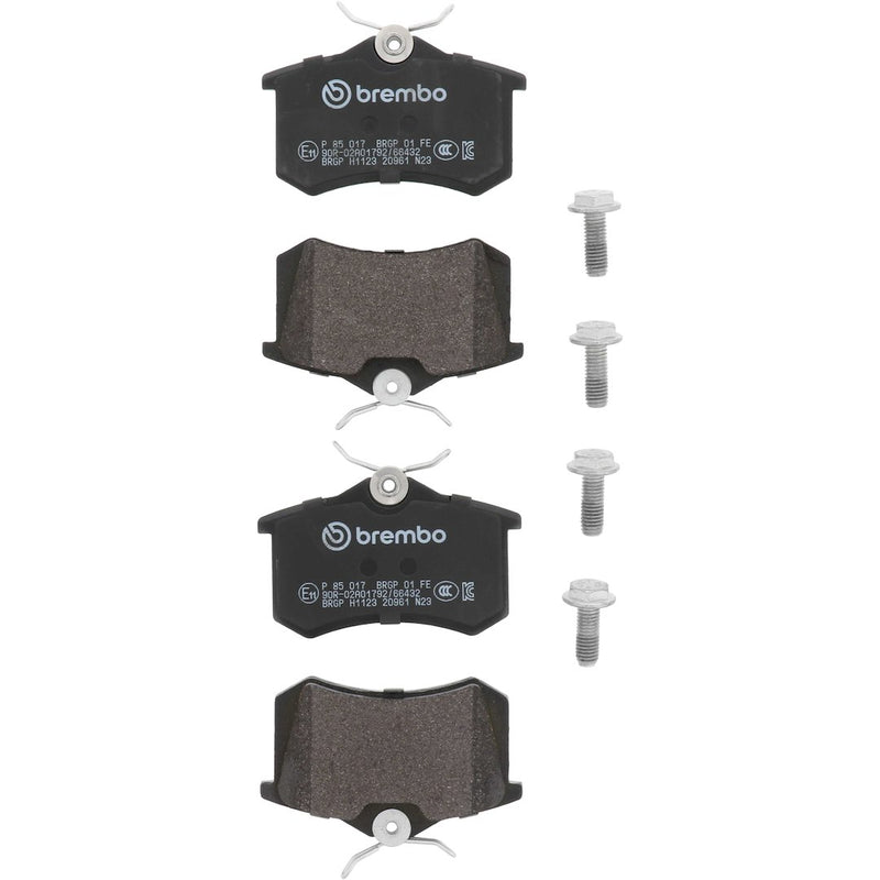 Brembo Premium Low-Met OE Equivalent Pad Brake Pad P85017 - Disc Set