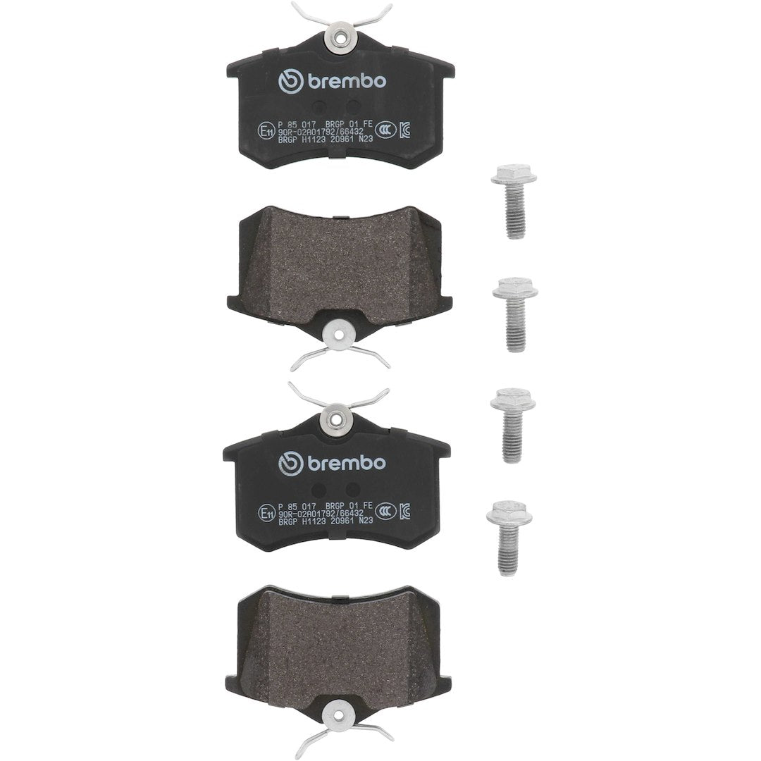 Brembo Premium Low-Met OE Equivalent Pad Brake Pad P85017 - Disc Set