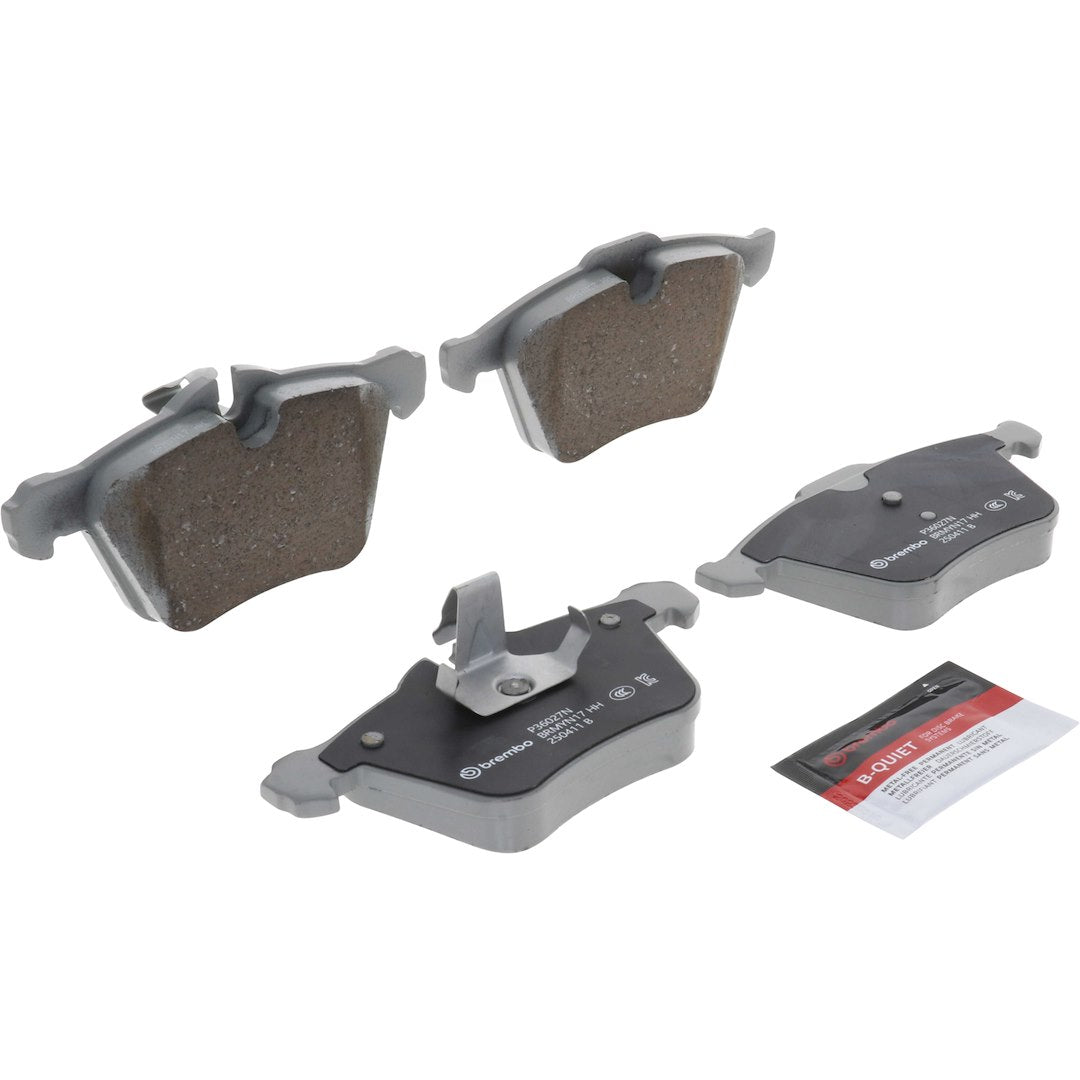 Brembo Premium Low-Met OE Equivalent Pad Brake Pad P36027N - Disc Set