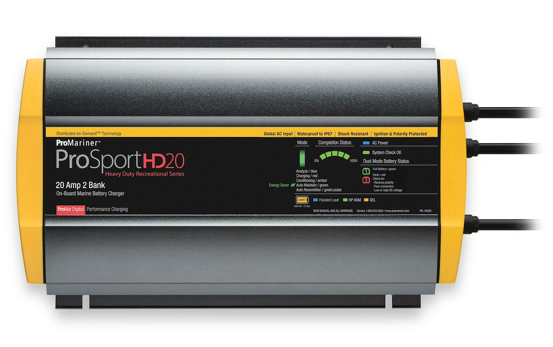 PRO Mariner Lightweight Design Battery Charger 44020 - Prosport HD 20 Amp 2-Opmarine BC