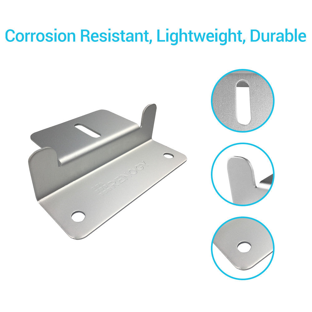 Renogy Perfect For Irregular Surfaces Solar Panel Mounting Kit RNG-MTS-ZB-G1-US - Z-Bracket Mount