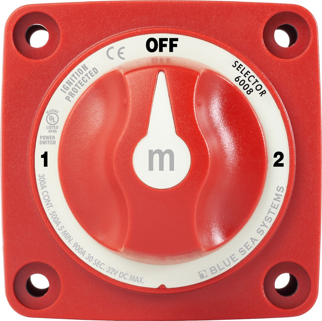 Blue SEA Ignition Protection Battery Selector Switch 6008-BSS - 3P
