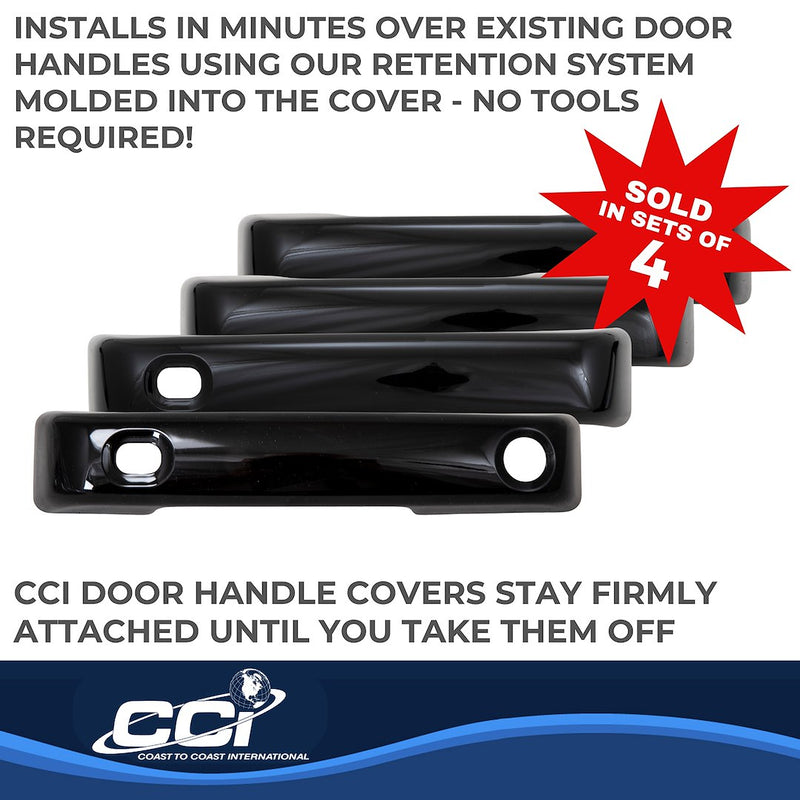 Coast2Coast Limited Lifetime Warranty Exterior Door Handle Cover Ccidh68592SBK - DH 21-25 F150-F350 4DR GL BK SK