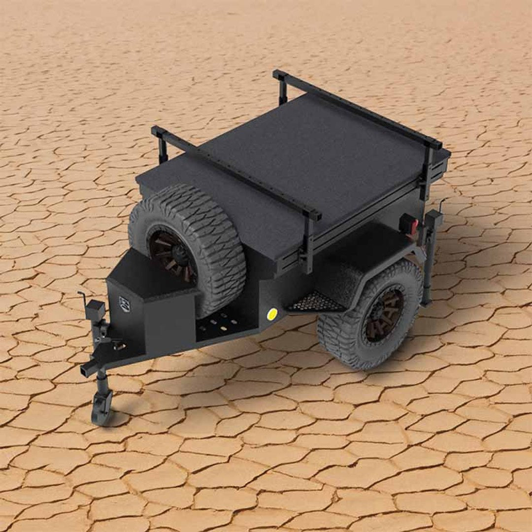 Overland VCL Spare Tire Mount Provided Utility Trailer 70100010 - Off Road Style Full