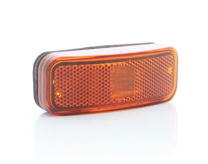 Optronics Snap-On Replaceable Lens Trailer Light MCL40Abbp - Yellow 2LED Marker Reflex