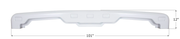 Icon Impact Resistant Design Roof Vent Corner Insert 14513 - Bezel Upper Light Jayco 0181695