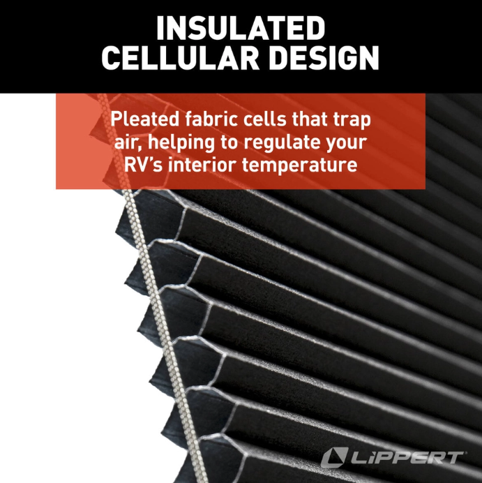 Lippert Comp Easy Do It Yourself Installation Window Shade 2025009147 - RV Door