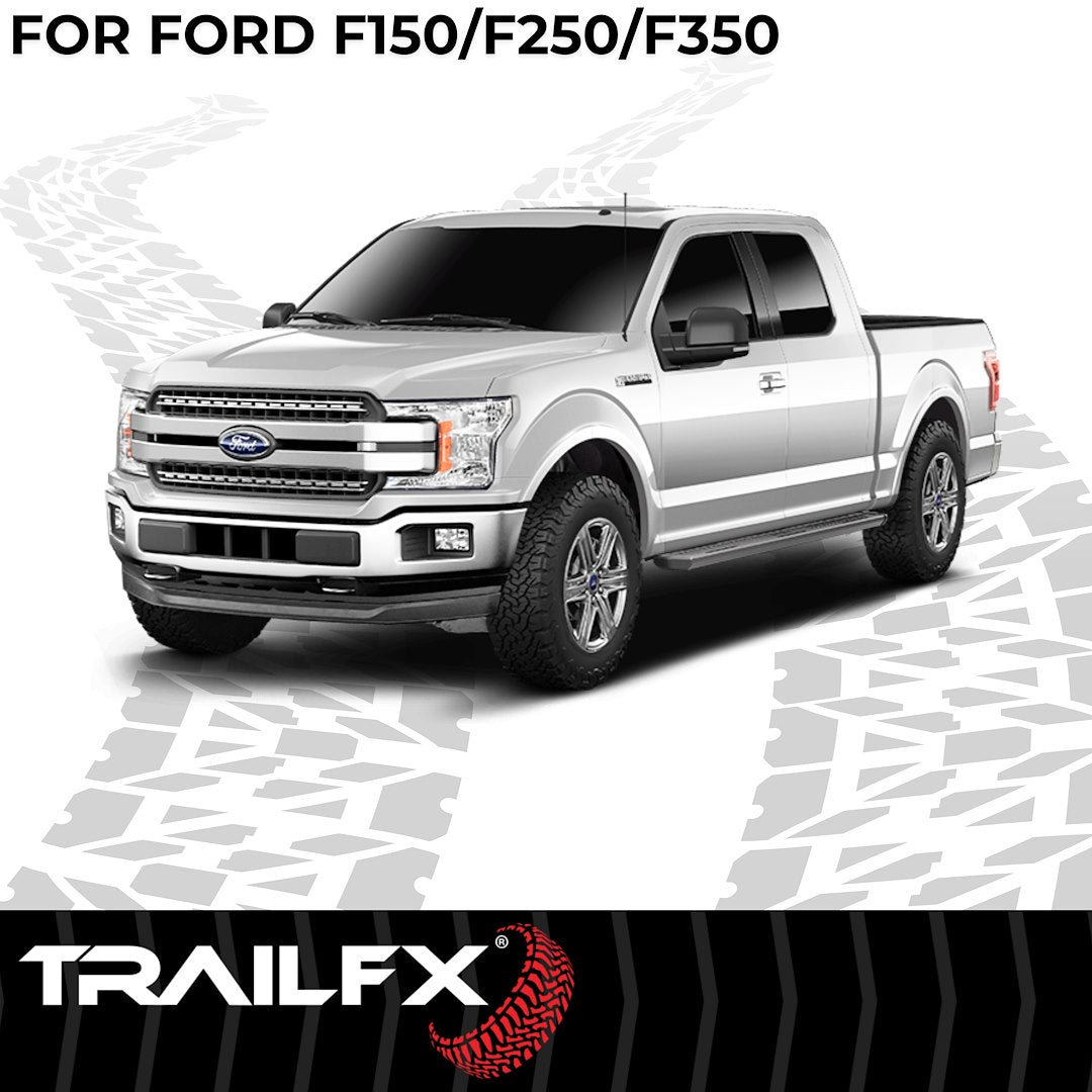 Trailfx Limited Lifetime Warranty Running Board AL6007B - A6 RB F150 Super Duty Ext
