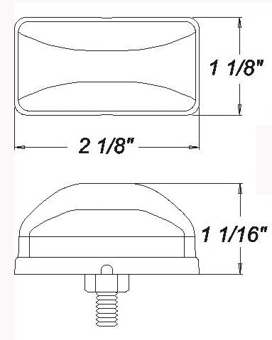 Optronics Limited Lifetime Warranty Side Marker Light - LED MCL95ABP - Mark Stud Mount Amber PO