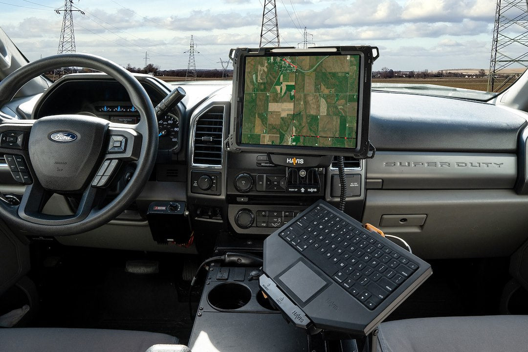 Havis Kickstand Provides Angled Viewing Tablet Mount PKG-TAB4-APP4N - Package DS-TAB-401 Docking Statio