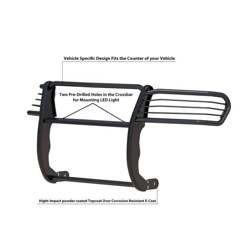 Black Horse 17NE23MA Grille Guard