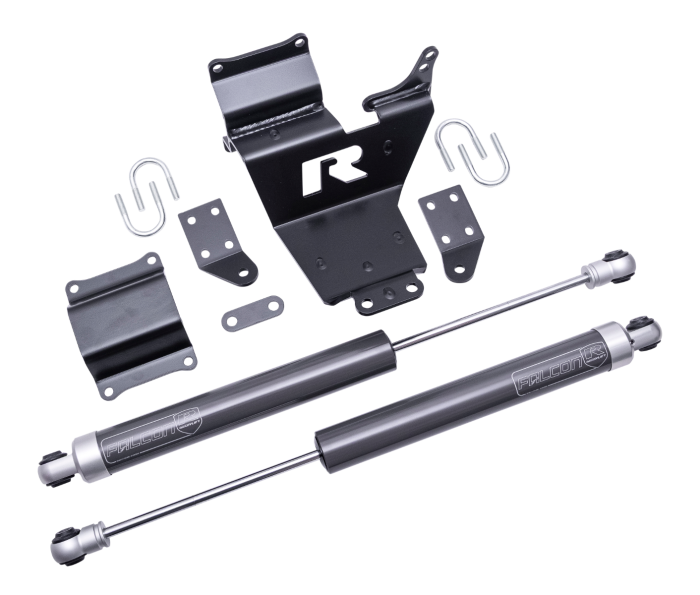 Readylift Limited Lifetime Warranty Steering Stabilizer 77-23201 - 10-LUG Dual Wit